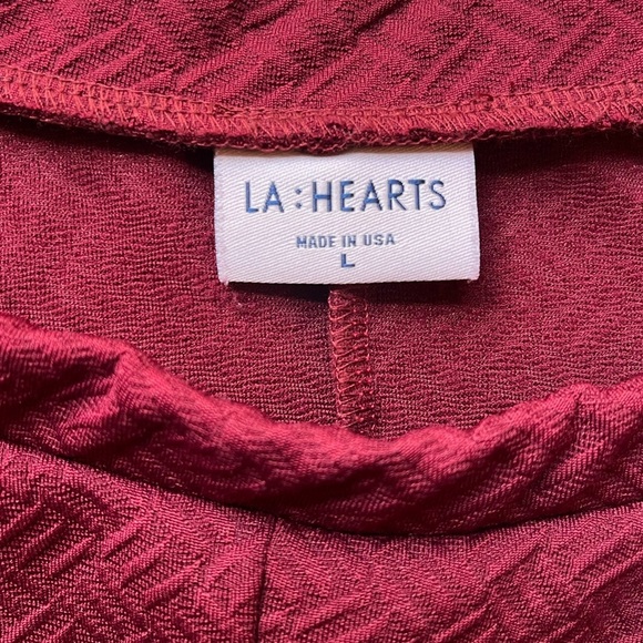 ☀️ Pac Sun Mini Flare Skirt , in Shade Burgundy, Size: Large ✨ - Picture 3 of 8